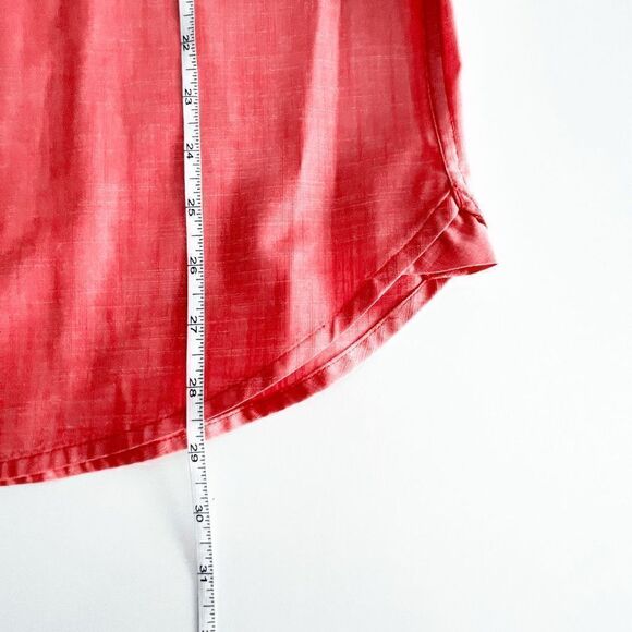 Roots 73 Mens Collared Shirt Long Sleeve Casual Button Down Red Large - Picture 3 of 7